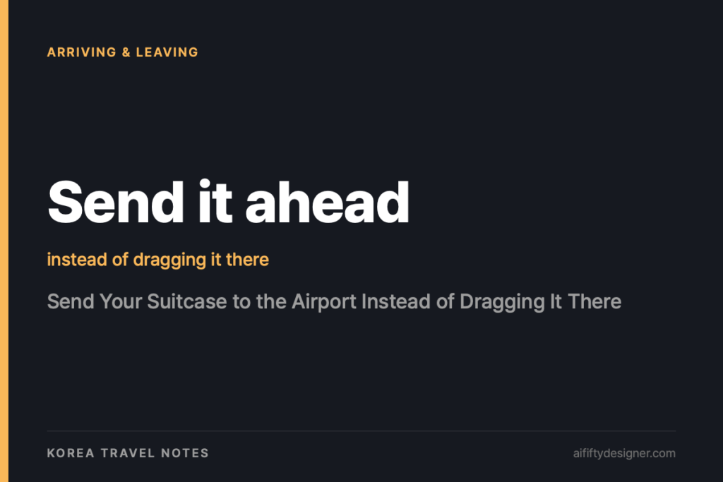 Send Your Suitcase to the Airport Instead of Dragging It There